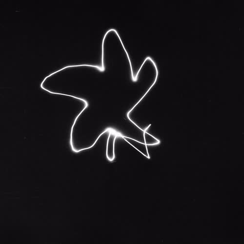 <body>
<p>This work proposes a vocabulary of single gestures traced in darkness with a handheld laser — each drawn in a single, uncorrectable movement. The line records the instant of approach, hesitation, or acknowledgment: fleeting encounters that shape our coexistence with others. These gestures parallel those unspoken exchanges that pass between strangers—allowing eye contact, offering a brief smile, a nod of recognition before the flow of daily life resumes.</p>
<p>In darkness, each gesture becomes both declaration and question. Without sight of its beginning or end, I must act in trust, as in any encounter with the unknown. The drawn light is an attempt to reach toward another, to speak without words, to register an instant of openness. The resulting traces form a fragile lexicon of recognition: arcs of invitation, lines of withdrawal, brief crossings that never fuse.</p>
<p>Philosophically, the project draws on Levinas’s insistence that ethics begins in the face-to-face meeting, before speech or comprehension, and on Han Byung-Chul’s reflections on the erosion of genuine contact in digital culture. These drawings seek to restore that lost friction — to offer illumination not as mastery, but as empathy, each gesture a visible echo of the courage to meet another in passing.
</p>
</body>
 Images Copyright Aldobranti® ©2008-'2025. All rights reserved.